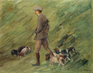 Chasseur dans les dunes